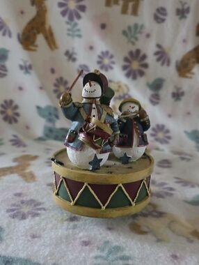 Vintage Susan Winget "Star Spangled Parade" Snowman Family -